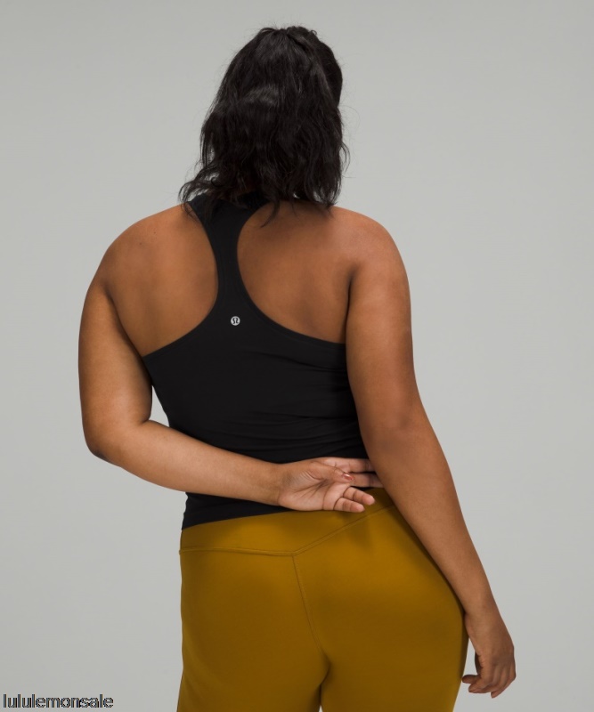 Lululemon Damen DELULU523 | Lululemon Deutschland Schwarzes Cooles Kurzes Tanktop Mit Racerback Nulu